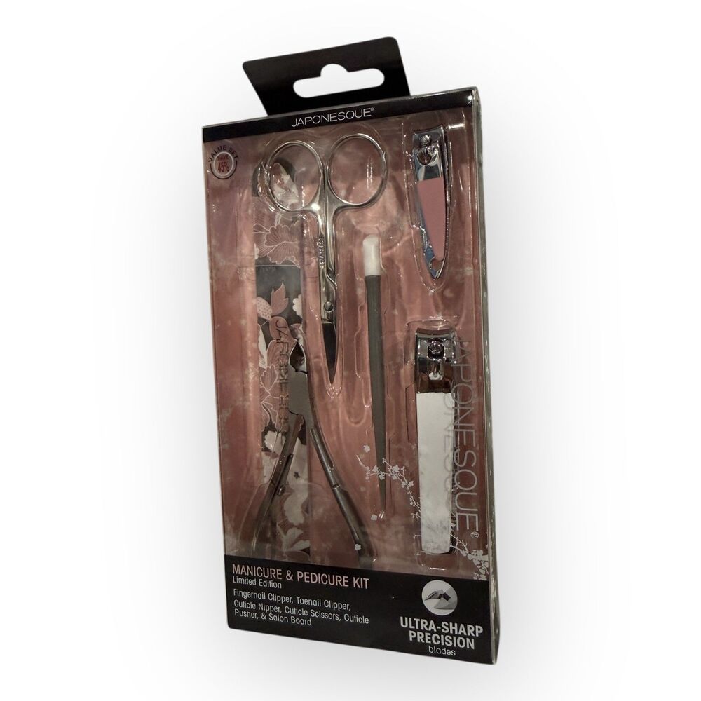 Japonesque Manicure & Pedicure Kit – Limited Edition 7-Piece Nail Care Set – NEW